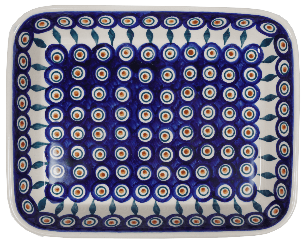 Baker, Rectangular, Shallow, 8"x10" in "Peacock" by Manufaktura | P103T-54