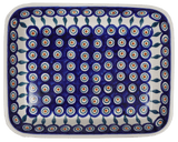 Baker, Rectangular, Shallow, 8"x10" in "Peacock" by Manufaktura | P103T-54