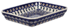 Polish Pottery 8"x10" Rectangular Baker (Peacock) | P103T-54 at PolishPotteryOutlet.com