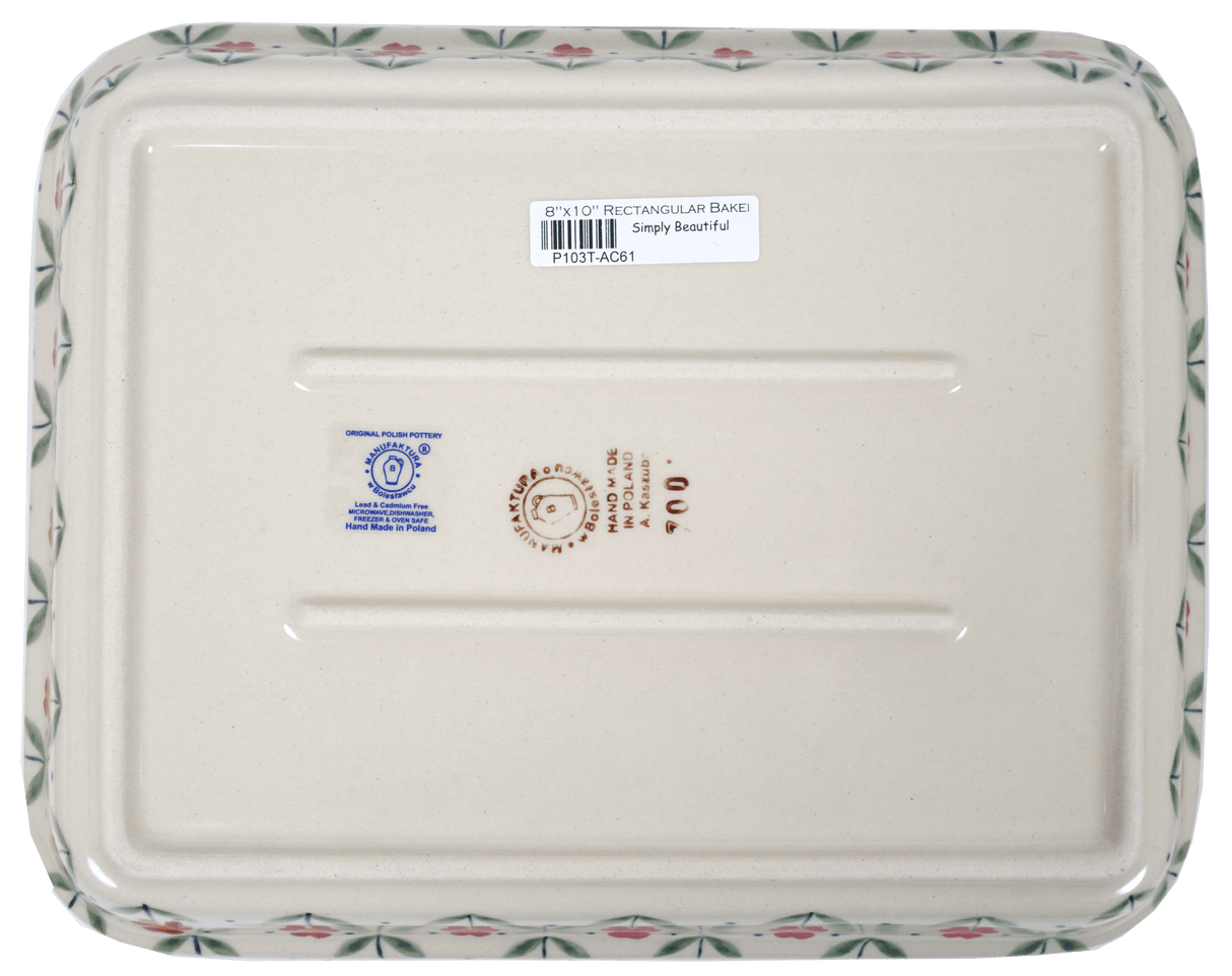 Baker, Rectangular, Shallow, 8"x10" in "Simply Beautiful" by Manufaktura | P103T-AC61