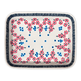 Baker, Rectangular, Shallow, 8"x10" in "Floral Symmetry" by Manufaktura | P103T-DH18