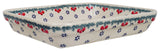 Baker, Rectangular, Shallow, 8"x10" in "Red Bird" by Manufaktura | P103T-GILE