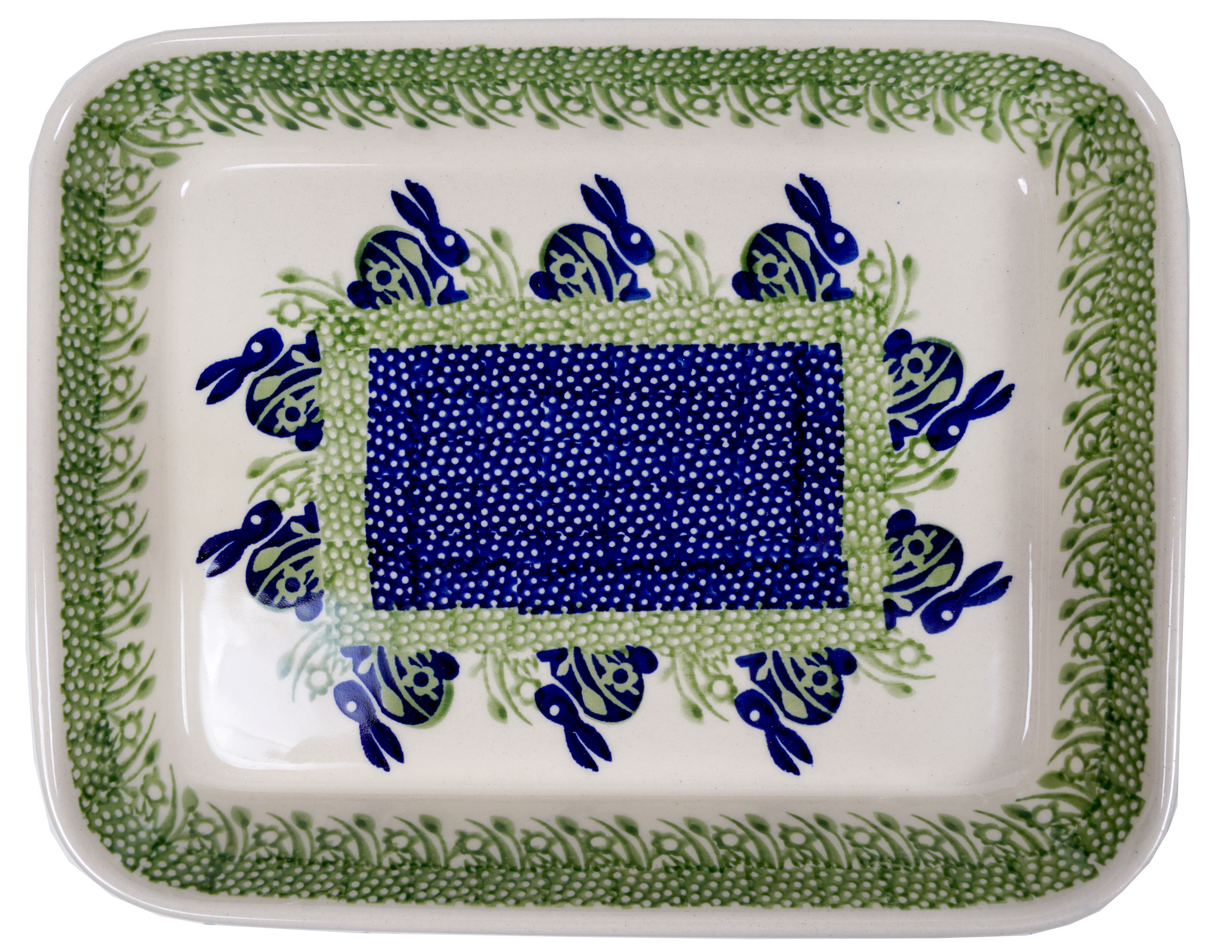 Baker, Rectangular, Shallow, 8"x10" in "Bunny Love" by Manufaktura | P103T-P324