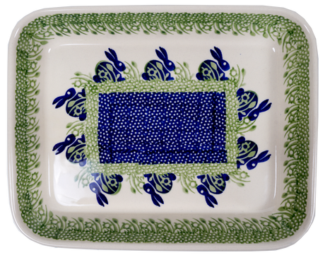 Baker, Rectangular, Shallow, 8"x10" in "Bunny Love" by Manufaktura | P103T-P324