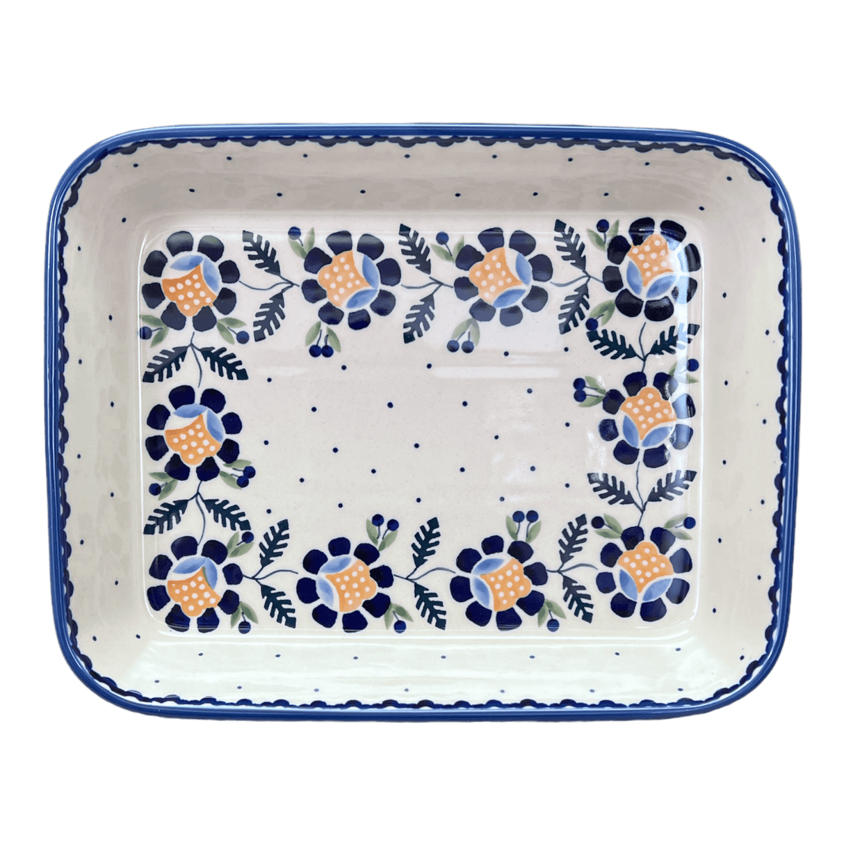Baker, Rectangular, Shallow, 8"x10" in "Cornflower" by Manufaktura | P103T-RU