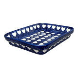 Baker, Rectangular, Shallow, 8"x10" in "Sea of Hearts" by Manufaktura | P103T-SEA