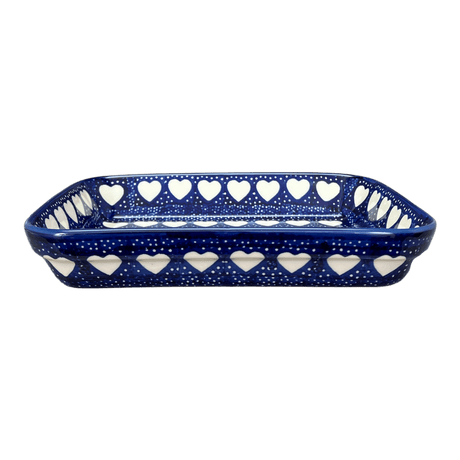 Baker, Rectangular, Shallow, 8"x10" in "Sea of Hearts" by Manufaktura | P103T-SEA