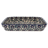 Baker, Rectangular, Shallow, 8"x10" in "Peacock Parade" by Manufaktura | P103U-AS60