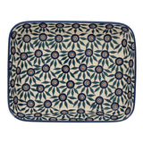 Baker, Rectangular, Shallow, 8"x10" in "Peacock Parade" by Manufaktura | P103U-AS60