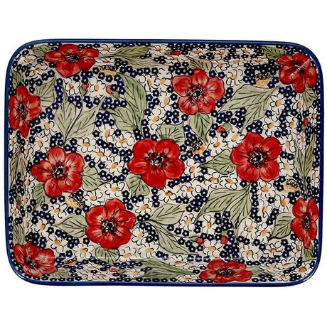 Baker, Rectangular, Shallow, 9" x 11" in "Poppies & Posies" by Manufaktura | P104S-IM02
