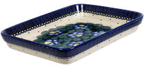 9"x11" Rectangular Baker (Pansies) | P104S-JZB
