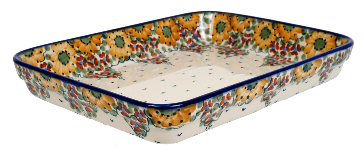 Baker, Rectangular, Shallow, 9" x 11" in "Autumn Harvest" by Manufaktura | P104S-LB
