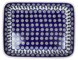 Baker, Rectangular, Shallow, 9" x 11" in "Peacock" by Manufaktura | P104T-54