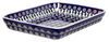 Polish Pottery 9"x11" Rectangular Baker (Peacock) | P104T-54 at PolishPotteryOutlet.com