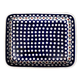 Polish Pottery 9"x11" Rectangular Baker (Mosquito) | P104T-70 Additional Image at PolishPotteryOutlet.com