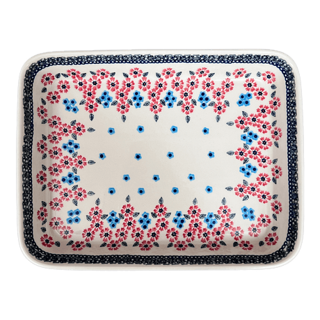 Baker, Rectangular, 9" x 11" in "Floral Symmetry" by Manufaktura | P104T-DH18