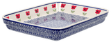 Baker, Rectangular, Shallow, 9" x 11" in "Poppy Garden" by Manufaktura | P104T-EJ01