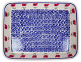 Baker, Rectangular, Shallow, 9" x 11" in "Poppy Garden" by Manufaktura | P104T-EJ01