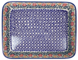 Baker, Rectangular, Shallow, 9" x 11" in "Flower Power" by Manufaktura | P104T-JS14