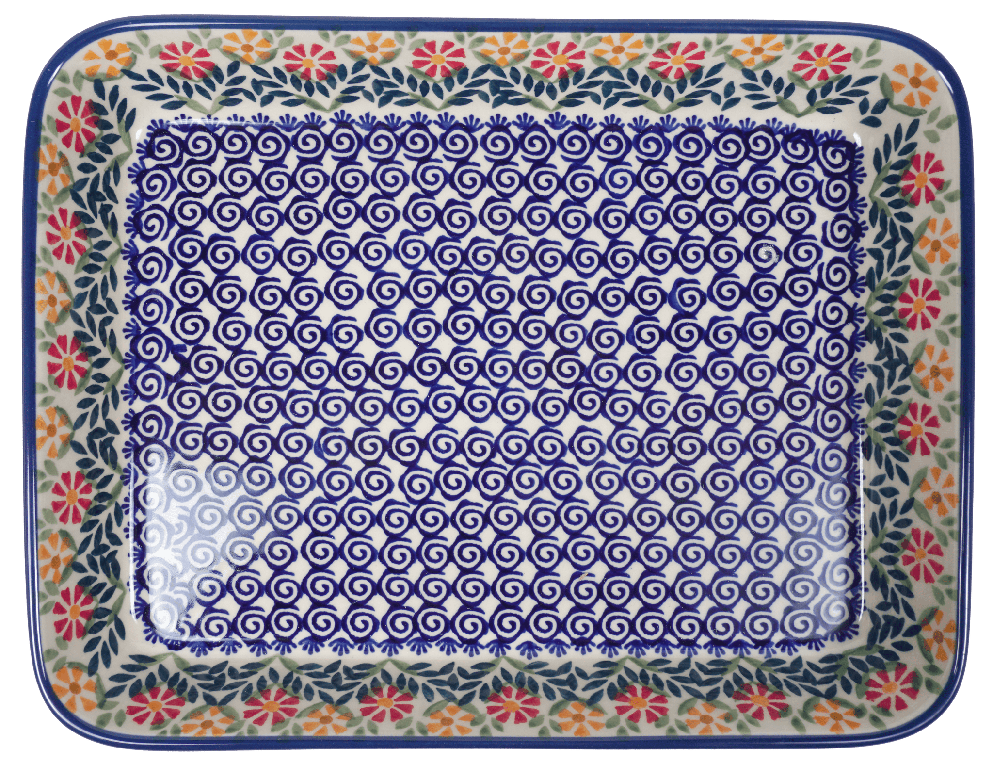 Polish Pottery - 9x11 Rectangular Baker - Flower Power - The Polish  Pottery Outlet