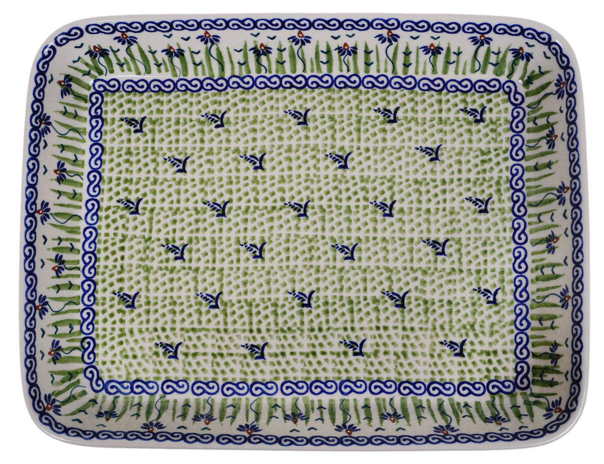 Baker, Rectangular, Shallow, 9" x 11" in "Riverbank" by Manufaktura | P104T-MC15