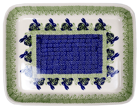 Baker, Rectangular, Shallow, 9" x 11" in "Bunny Love" by Manufaktura | P104T-P324