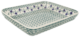 Baker, Rectangular, Shallow 10" x 13" in "Woven Pansies" by Manufaktura | P105T-RV