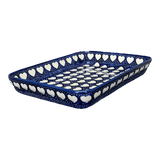 Baker, Rectangular, Shallow, 9" x 11" in "Sea of Hearts" by Manufaktura | P104T-SEA