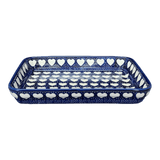 Baker, Rectangular, Shallow, 9" x 11" in "Sea of Hearts" by Manufaktura | P104T-SEA