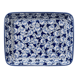 Baker, Rectangular, Shallow, 9" x 11" in "Dusty Blue Butterflies" by Manufaktura | P104U-AS56