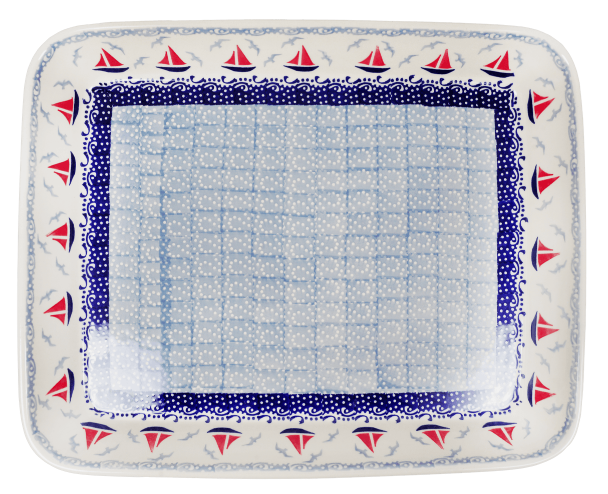 Baker, Rectangular, Shallow 10" x 13" in "Smooth Seas" by Manufaktura | P105T-DPML