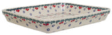 Baker, Rectangular, Shallow 10" x 13" in "Red Bird" by Manufaktura | P105T-GILE