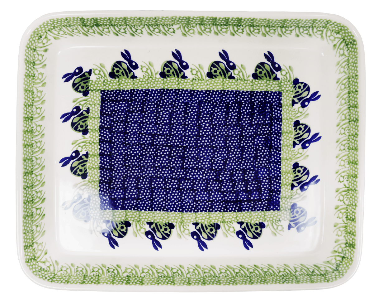 Baker, Rectangular, Shallow 10" x 13" in "Bunny Love" by Manufaktura | P105T-P324