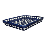 Baker, Rectangular, Shallow 10" x 13" in "Sea of Hearts" by Manufaktura | P105T-SEA