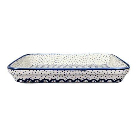 Baker, Rectangular, Shallow 10" x 13" in "Peacock Dot" by Manufaktura | P105U-54K