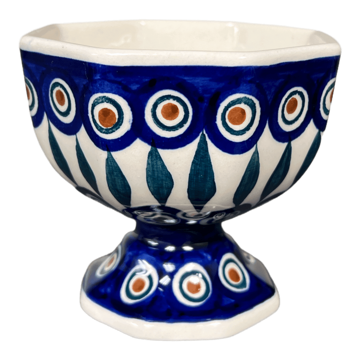 Cup, Ice Cream, 4" in "Peacock" by Manufaktura | P113T-54