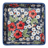 Baker, Square, 8" in "Poppies & Posies" by Manufaktura | P151S-IM02