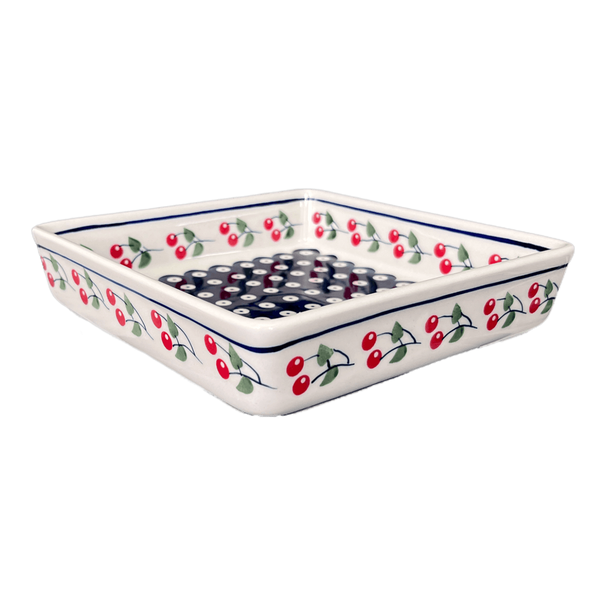 Baker, Square, 8" in "Cherry Dot" by Manufaktura | P151T-70WI