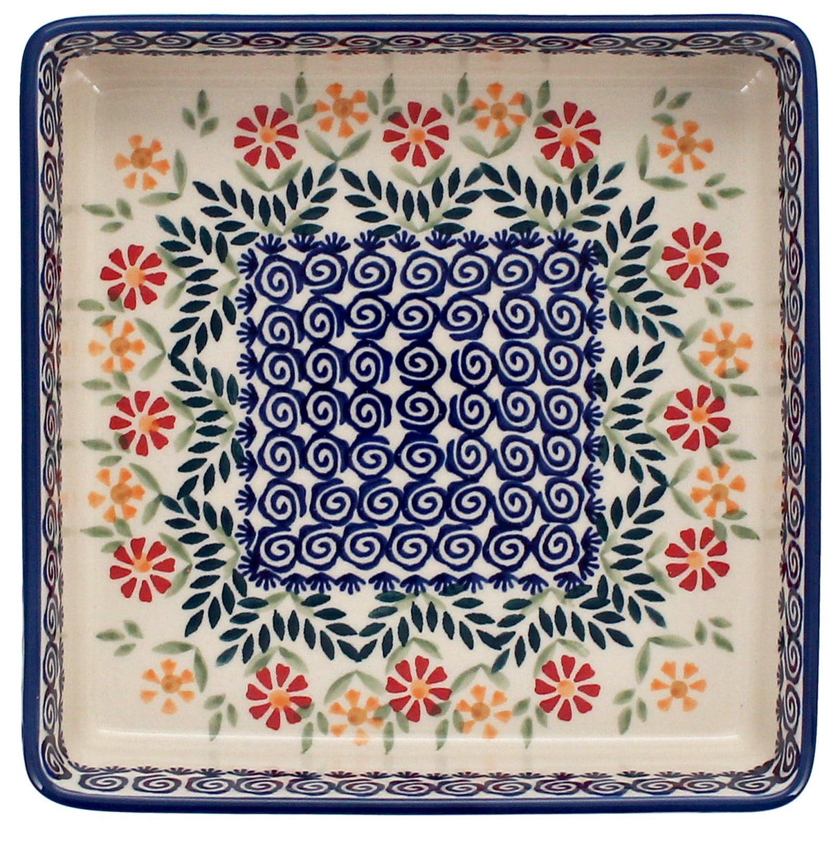 Baker, Square, 8" in "Flower Power" by Manufaktura | P151T-JS14