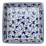 Baker, Square, 8" in "Dusty Blue Butterflies" by Manufaktura | P151U-AS56