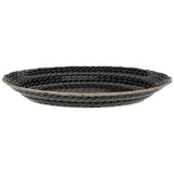 Platter, Oval, Scalloped, 16.75" x 12.25" Large in "Metro" by Manufaktura | P165T-WCZM