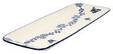 Platter, Rectangular, Long, 19.5" x 6.75" in "Butterfly Garden" by Manufaktura | P204T-MOT1