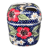 Polish Pottery Toothbrush Holder (Poppies & Posies) | P213S-IM02 at PolishPotteryOutlet.com