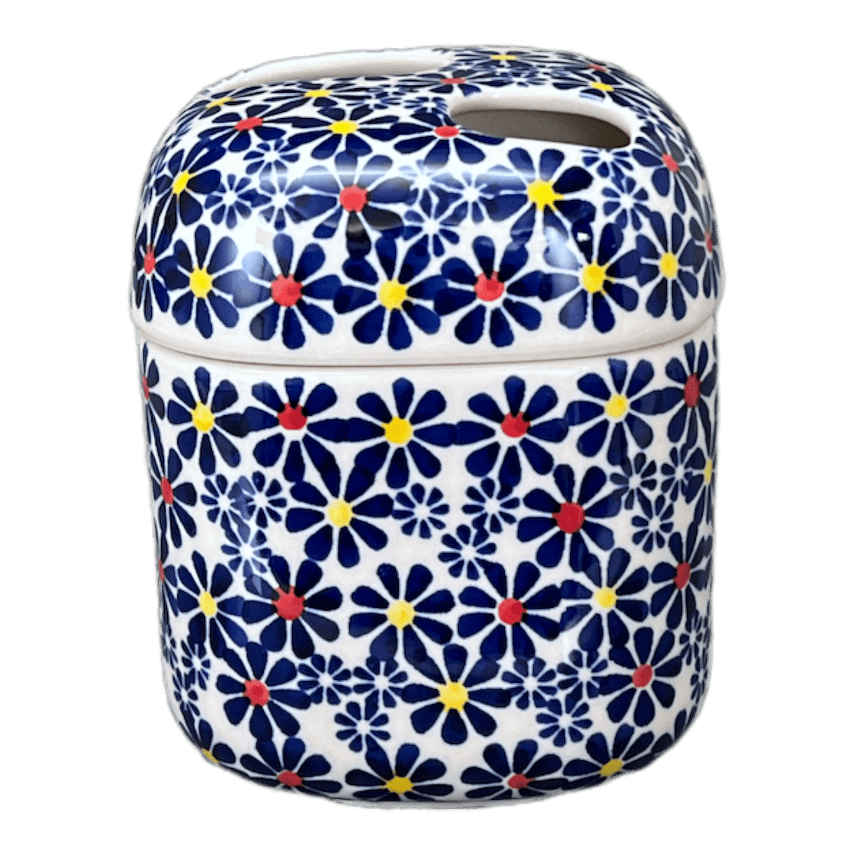 Toothbrush Holder, 5" in "Field of Daisies" by Manufaktura | P213S-S001