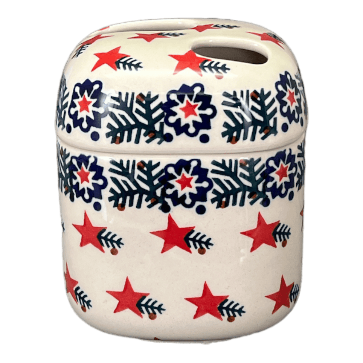 Toothbrush Holder, 5" in "Evergreen Stars" by Manufaktura | P213T-PZGG