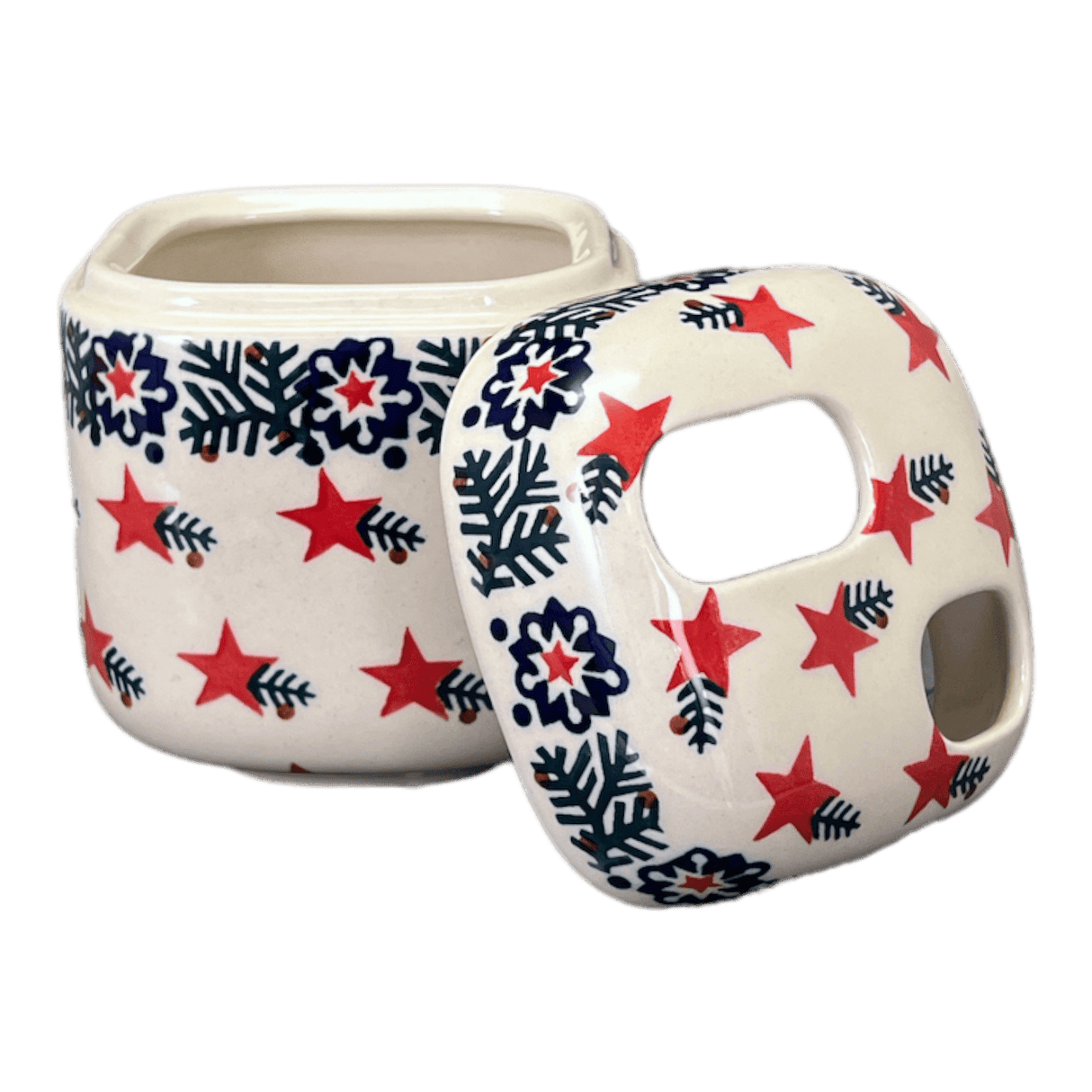 Toothbrush Holder, 5" in "Evergreen Stars" by Manufaktura | P213T-PZGG