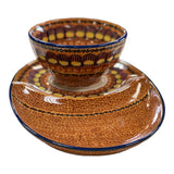 Plate, Oval, Soup & Sandwich, 11.75" x 7.25" in "Desert Sunrise" by Manufaktura | P006U-KLJ