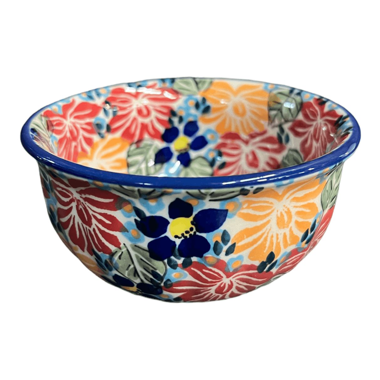 Bowl, Round, 4.5" in "Evening Bouquet" by Manufaktura | M082S-KS02