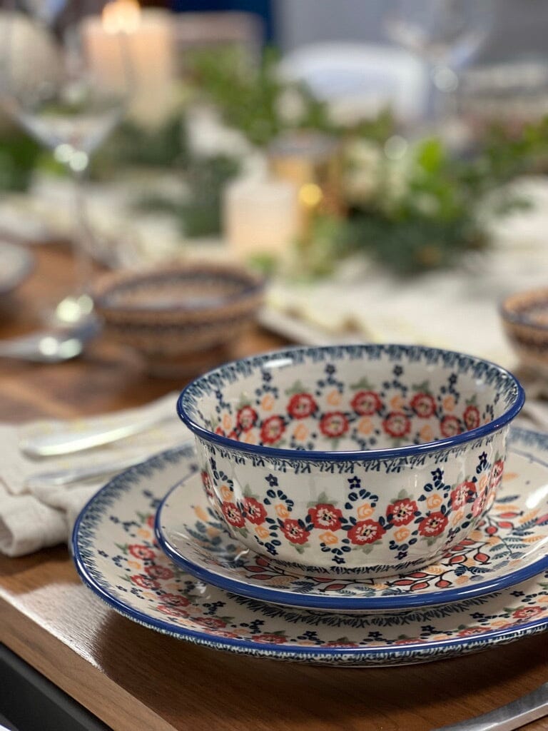 Bowl, Round, 5.5" in "Peacock Parade" by Manufaktura | M083U-AS60
