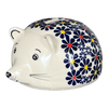 Polish Pottery Hedgehog Bank (Field of Daisies) | S005S-S001 at PolishPotteryOutlet.com